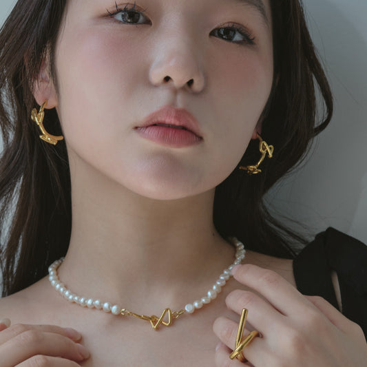 Ribboned Infinity Necklace