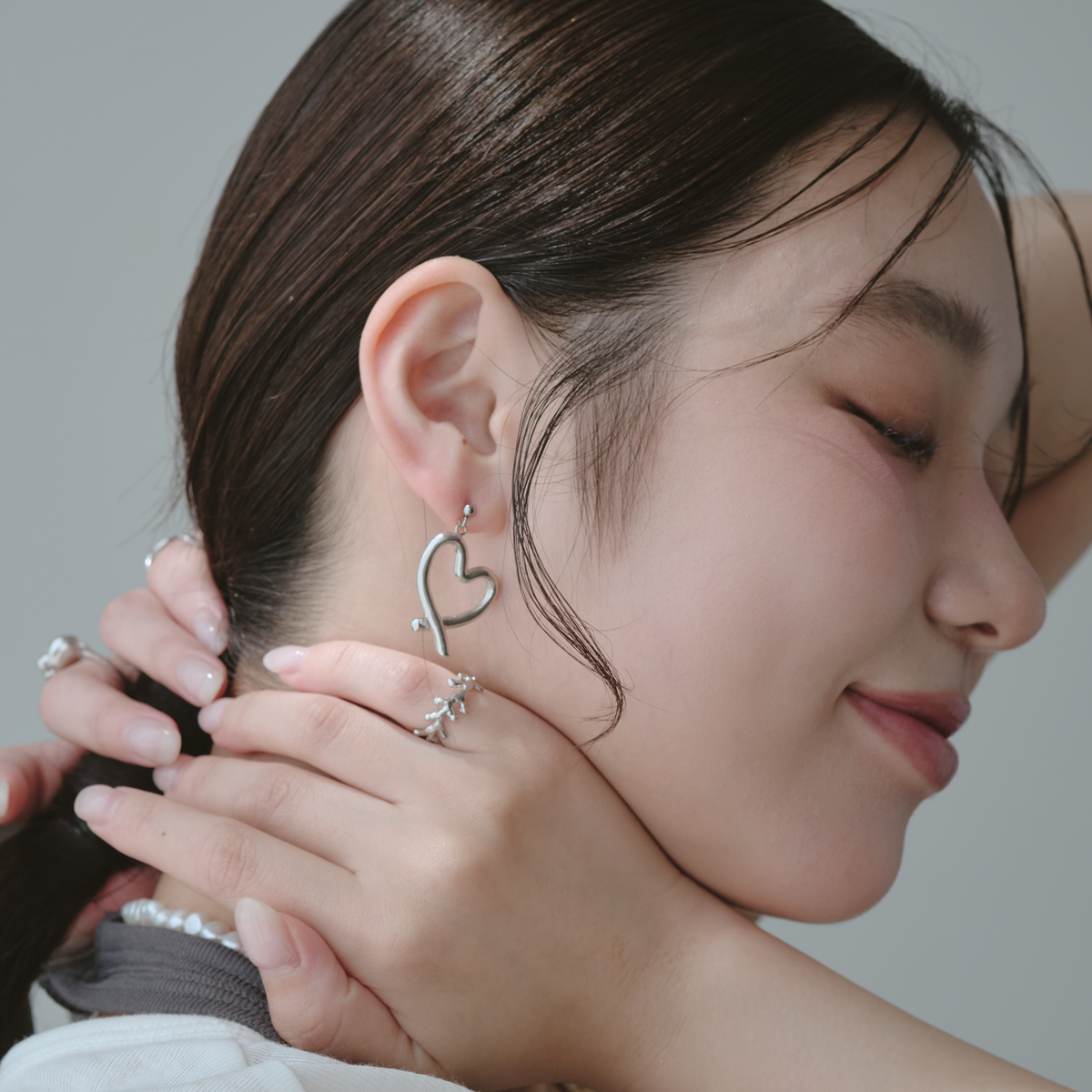 Scribble Heart Piercing/Earrings