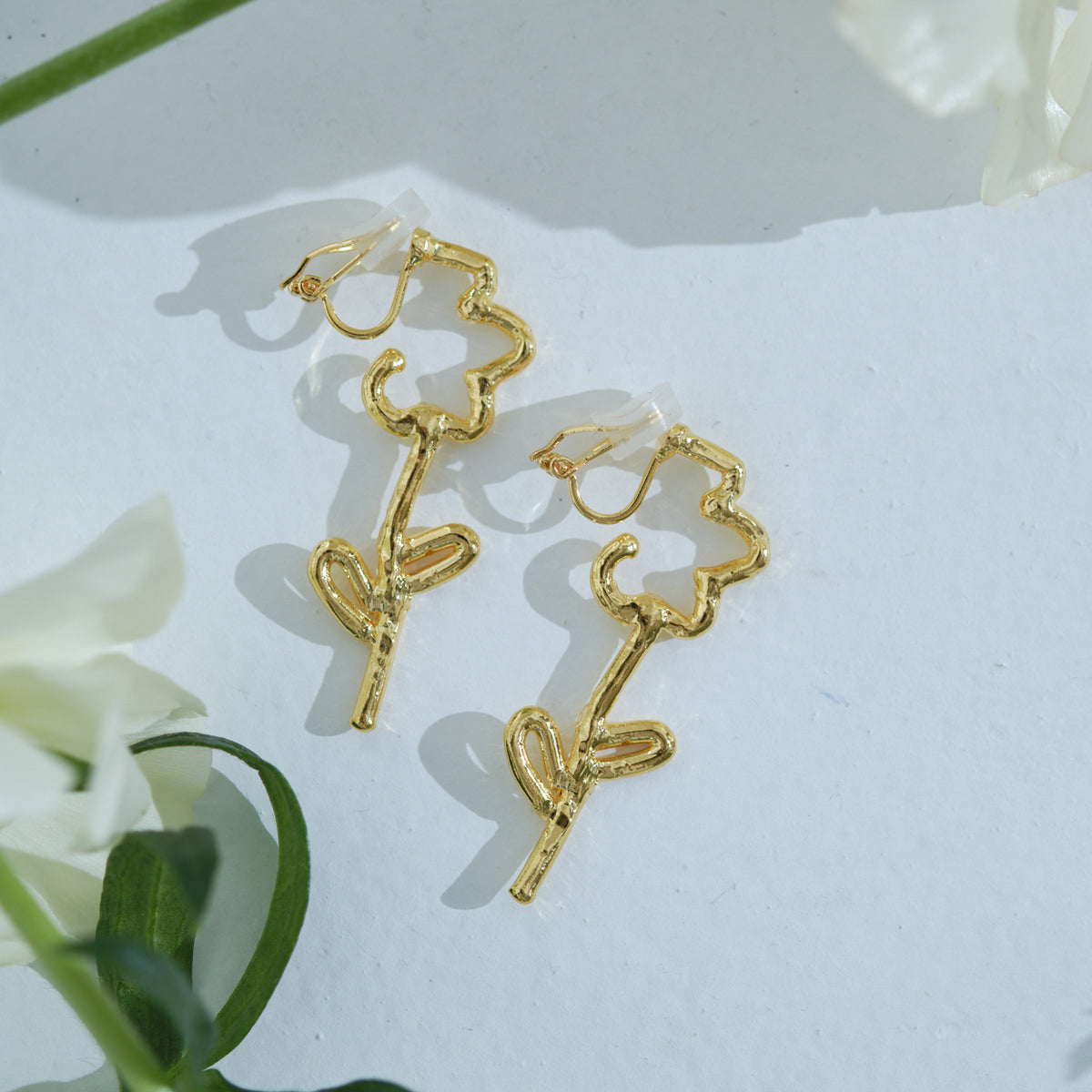 Tube Flower Pierce/Earrings