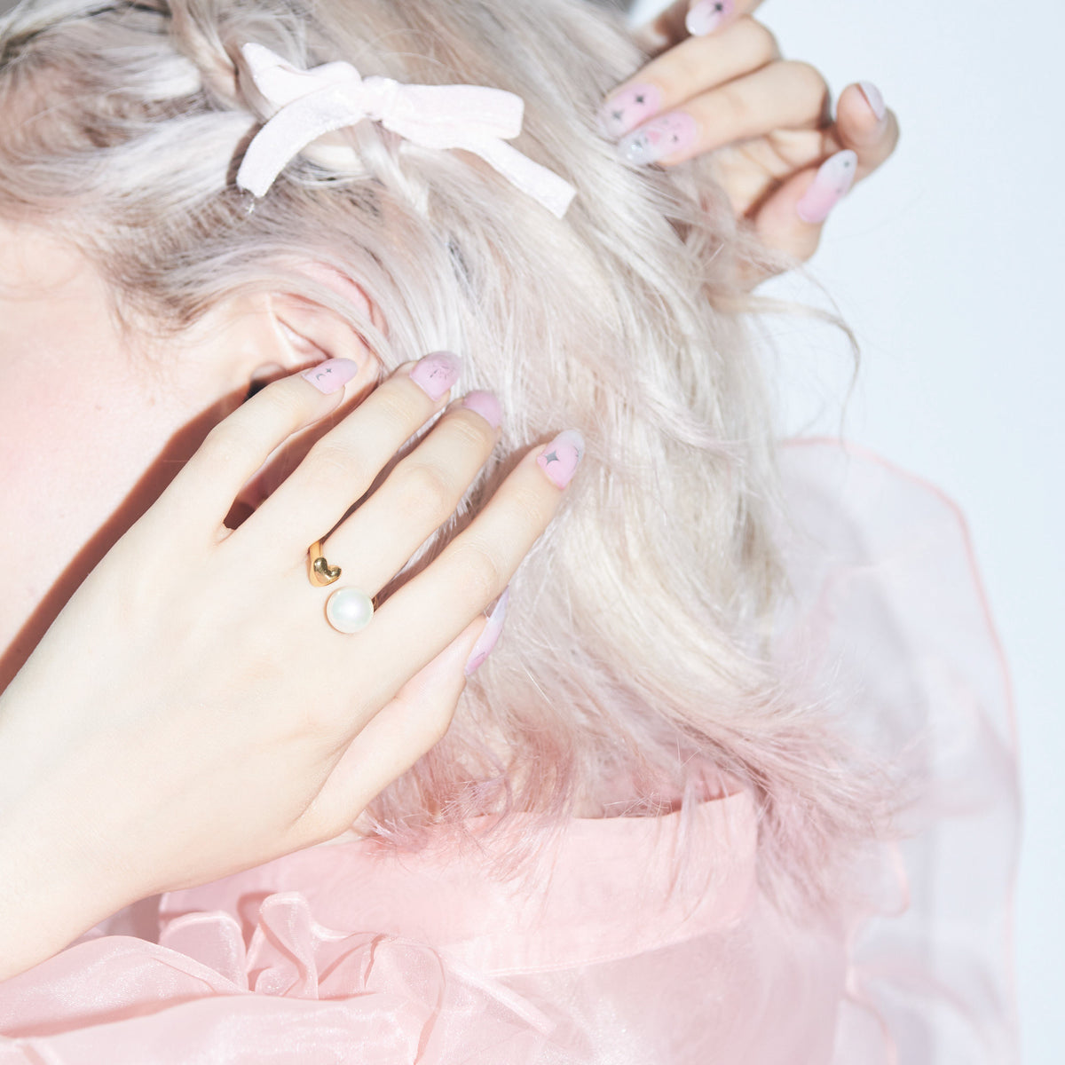 Pearl Heart Ring