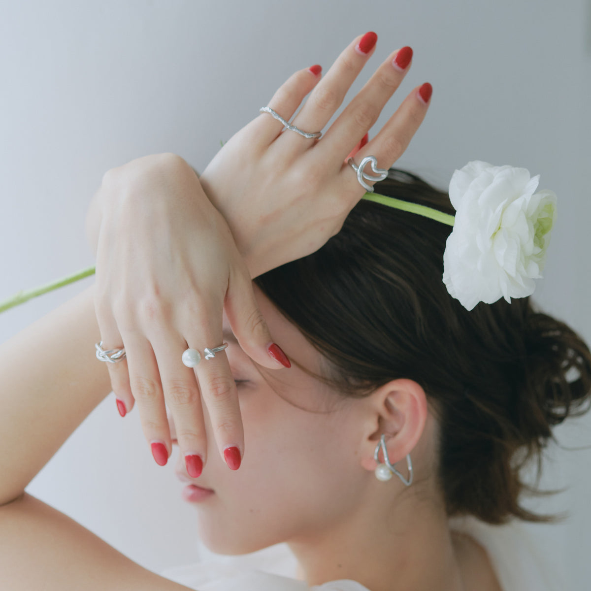 Tube Heart Ring