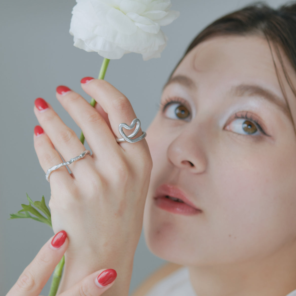 Tube Heart Ring