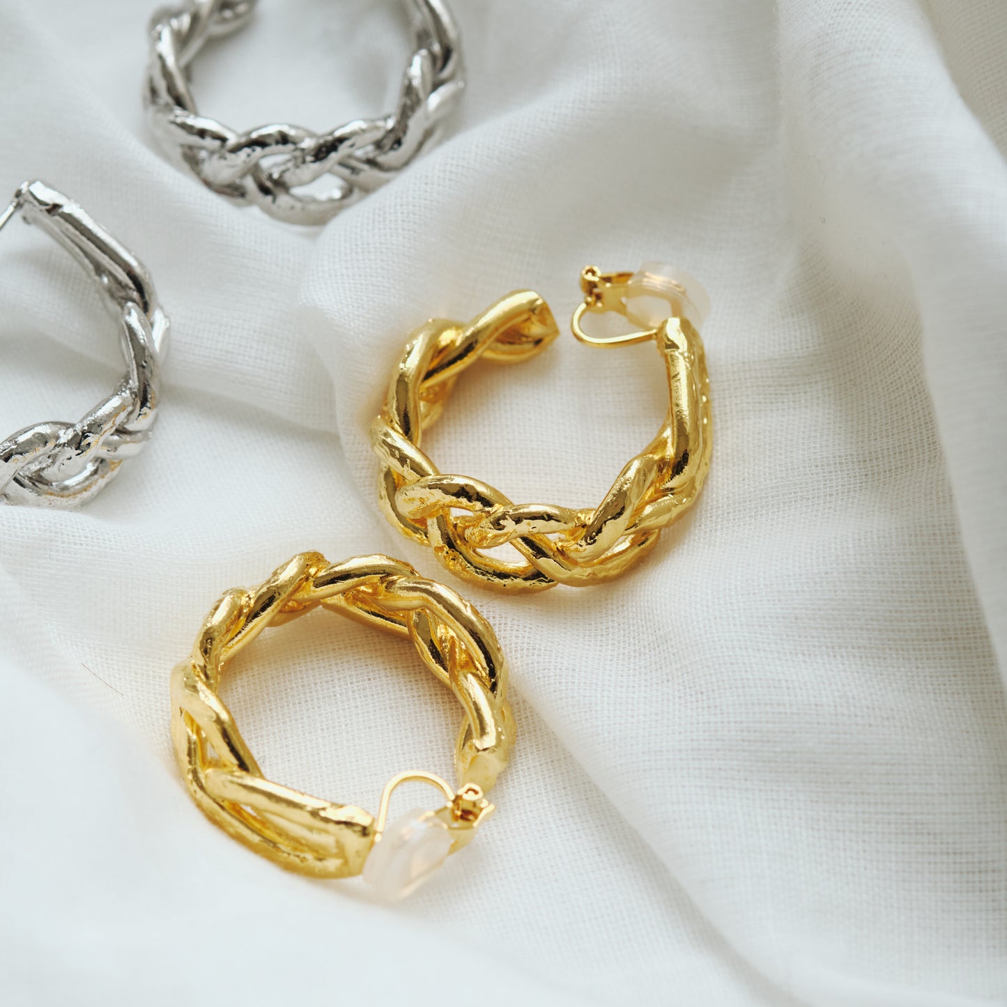 Braided Hoop Earrings